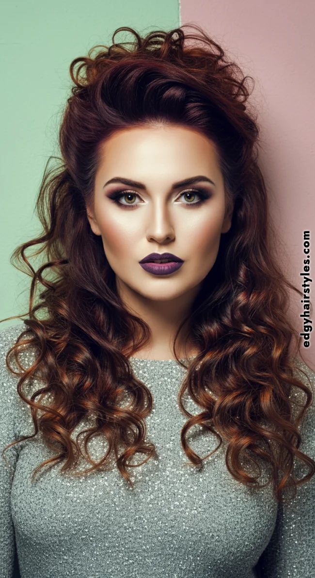 7. Curly Half Bun | Half Bun: Universally Loved As A Style Craze