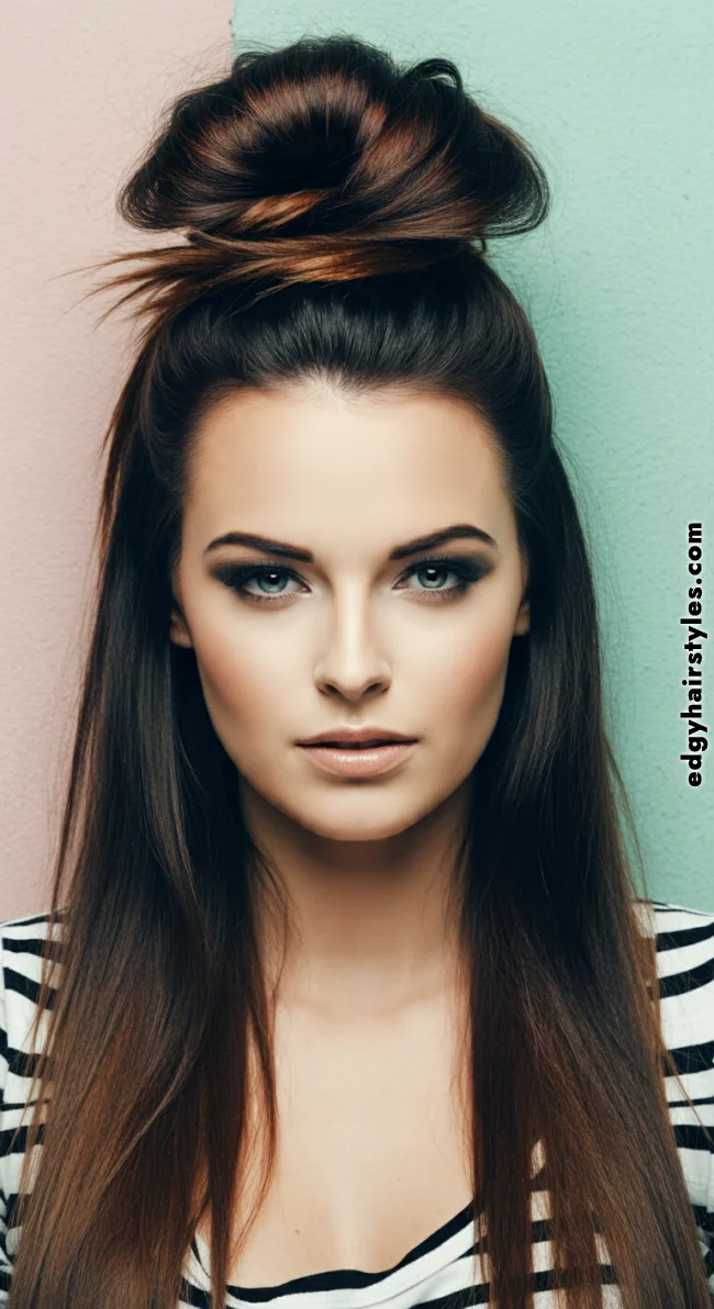 5. High Half Bun | Half Bun: Universally Loved As A Style Craze