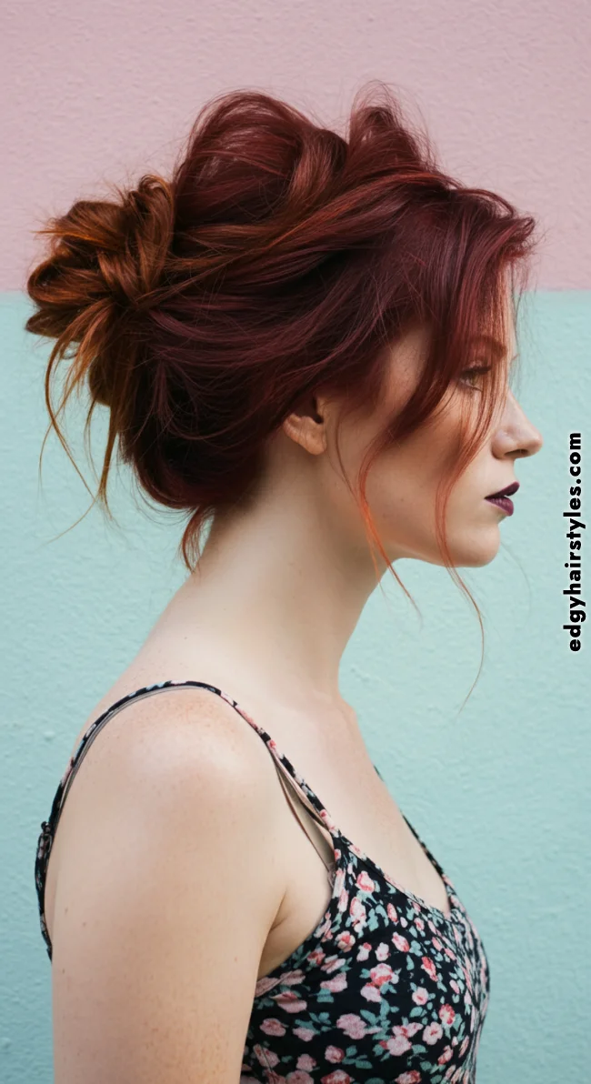 2. Messy Half Bun | Half Bun: Universally Loved As A Style Craze