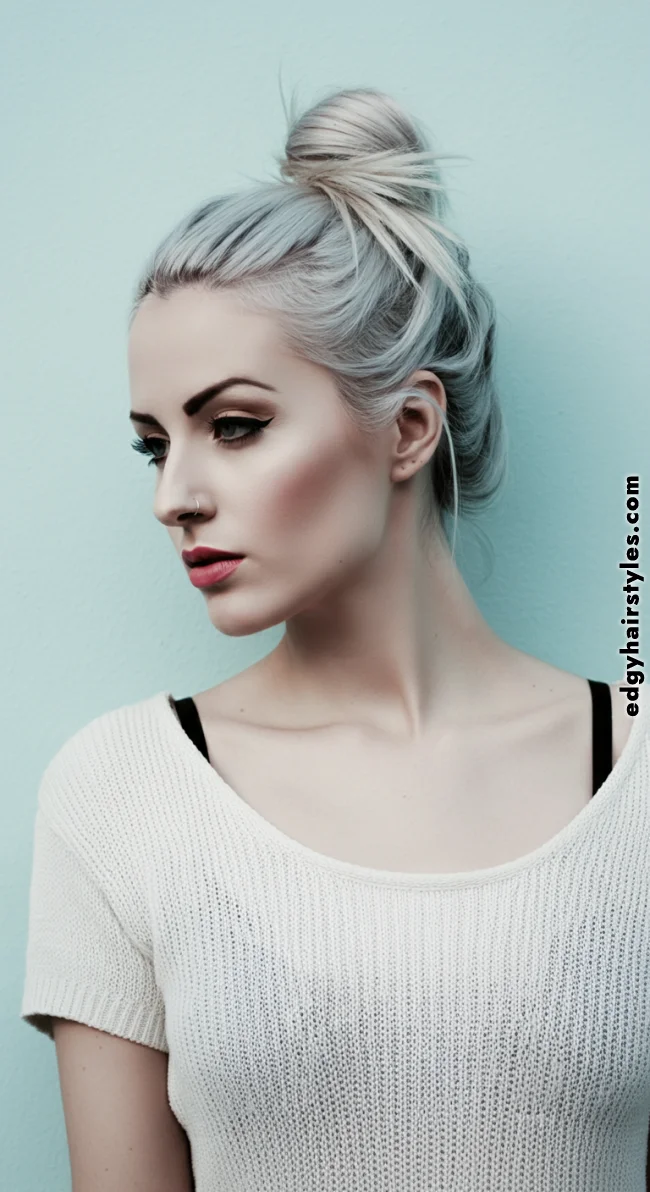 5. Top Knot Messy Bun | Perfect Messy Bun Ideas In A Short Time - Hairstyle Trick