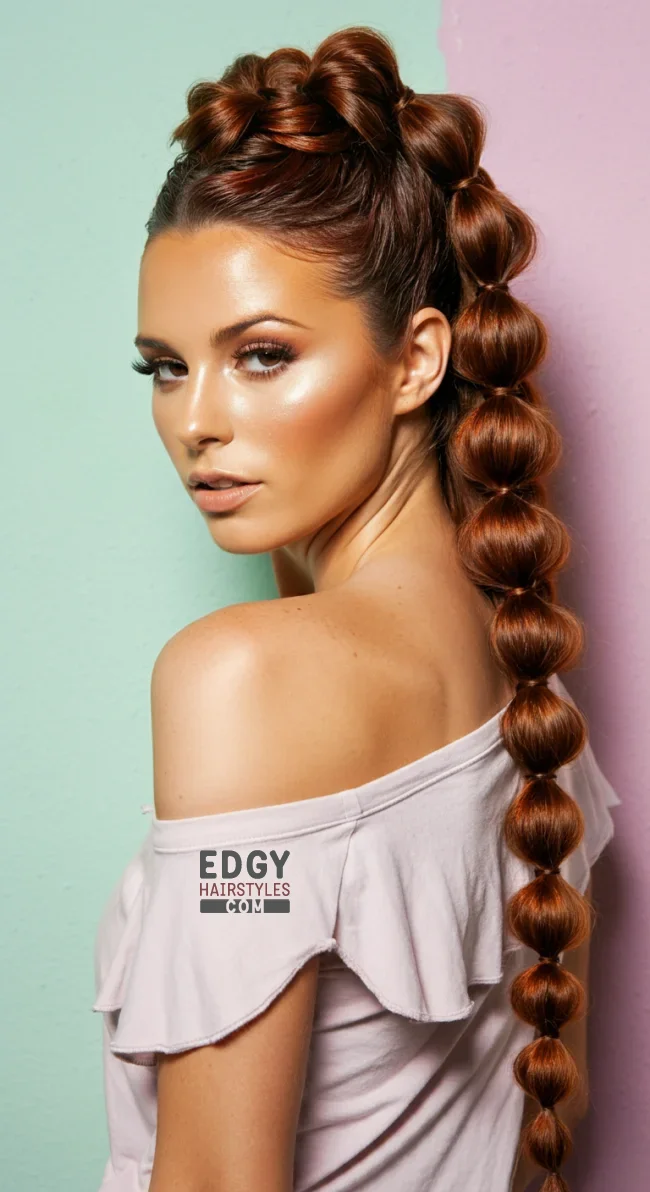 7. Bubble Braid Ponytail | 10 Unique Braid Styles You Haven’t Tried Yet: A Fresh Take On Classic Looks