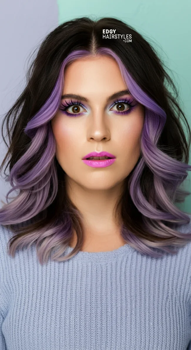 4. Butterfly Haircut with Vibrant Highlights | 5 Butterfly Haircut – Different Ways To Style This Popular Tiktok Hairstyle