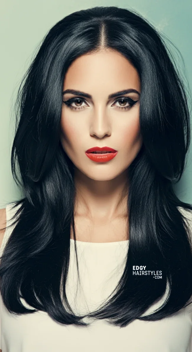3. Sleek and Straight Butterfly Haircut | 5 Butterfly Haircut – Different Ways To Style This Popular Tiktok Hairstyle
