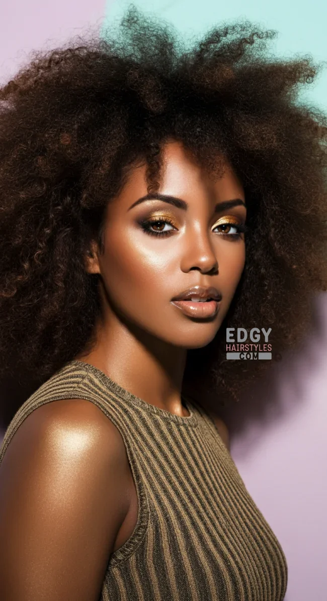 6. Afro Curls for Round Faces | Haircut Ideas Tailored To Your Face Shape: Top Trending Hairstyles For Women In 2025