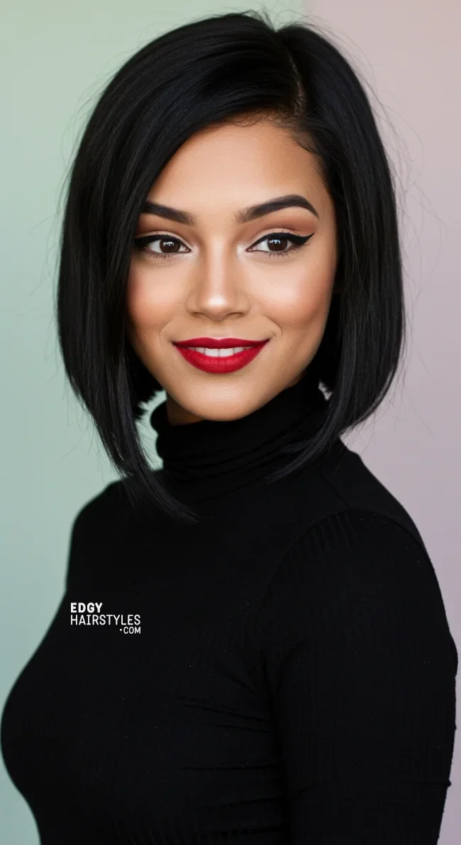 3. Asymmetrical Bob | 10 Stylish Bob Haircuts For Women With Oval Faces