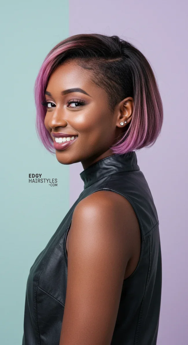 10. Bob with Undercut | 10 Stylish Bob Haircuts For Women With Oval Faces