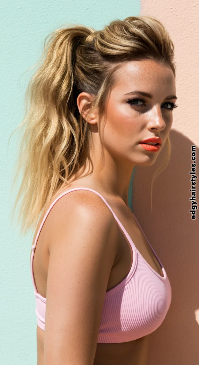 6. Tousled Beach-Wave Ponytail | Ponytail Perfection: Max Volume Boost Hack For Your Ponytail