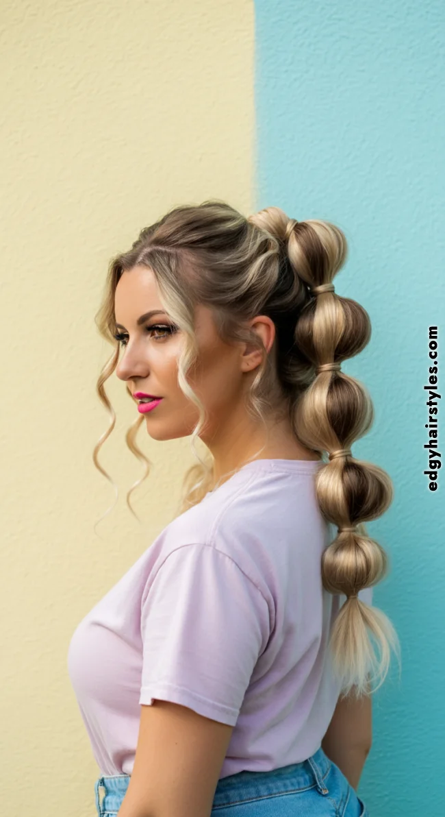 2. Bubble Ponytail with Textured Layers | Ponytail Perfection: Max Volume Boost Hack For Your Ponytail
