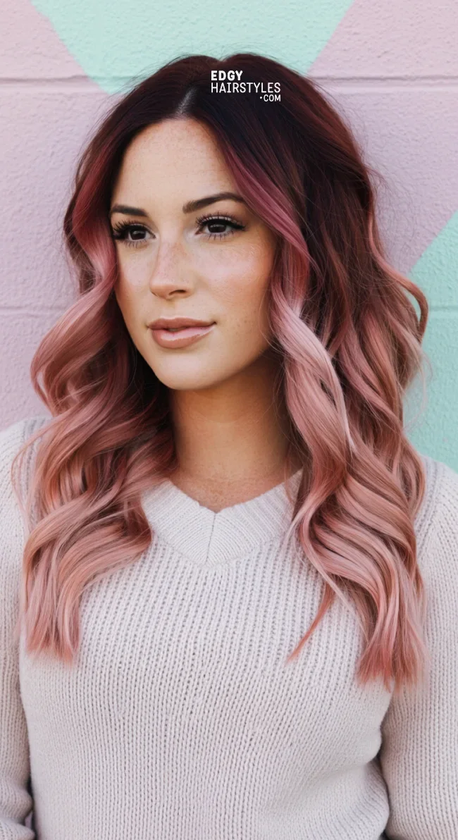 5. Rose Gold Ombre | 10 Majestic Ombre Winter Hair Colors Not To Miss