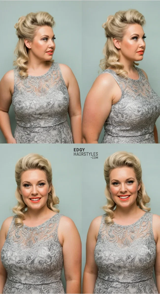 5. Half-Up Bouffant | 10 Gorgeous Mother Of The Bride Hairstyles For A Special Day