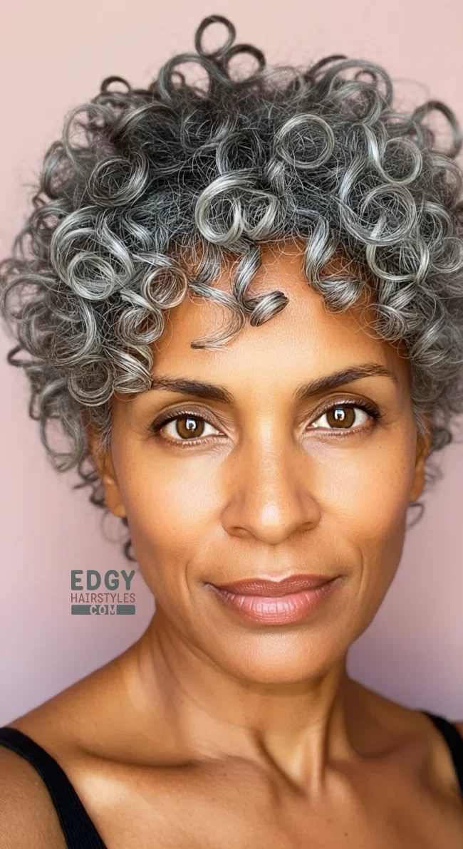 7. Curly Crop | 10 Trendy Hairstyles For Older Women To Spice Up Their Look