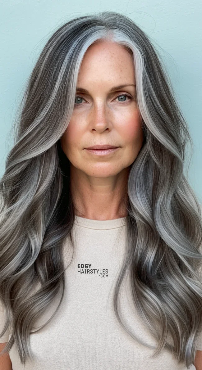 6. Long Loose Waves | 6 Сurly Hairstyles For Women Over 60 To Flaunt Your Texture