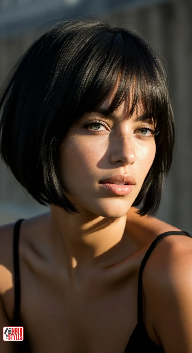 2. Short Layered Bob with Bangs | Layered Bob Hairstyles: Unlocking The Trendiest Looks