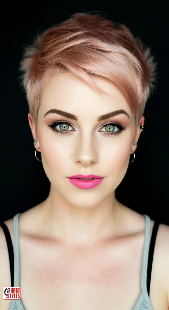 9. Rose Gold Pixie | Hair Color Trends Of 2025: A Comprehensive Guide To On-Trend Shades And Styles