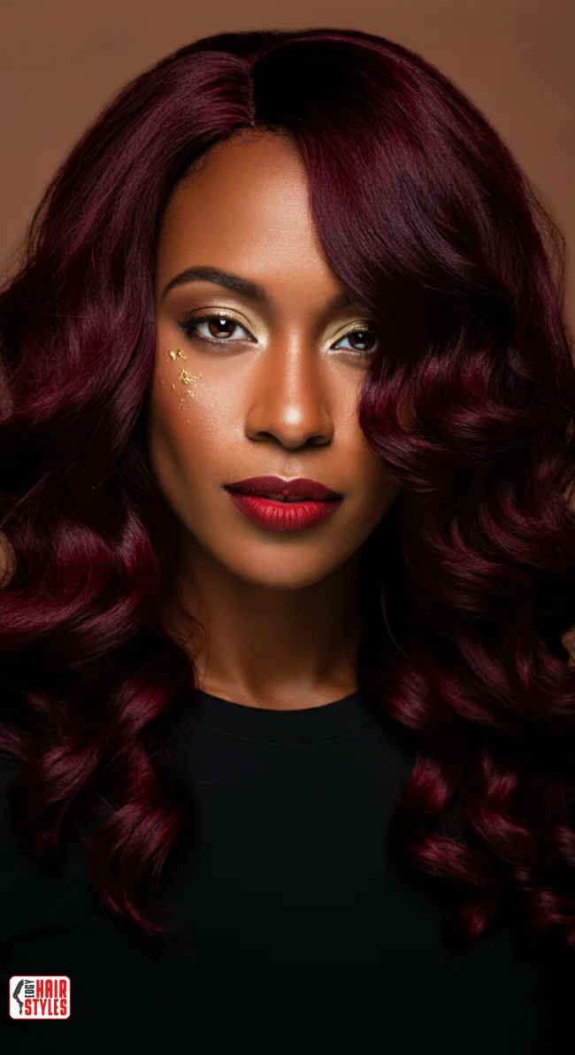 10. Deep Burgundy Waves | Hair Color Trends Of 2025: A Comprehensive Guide To On-Trend Shades And Styles