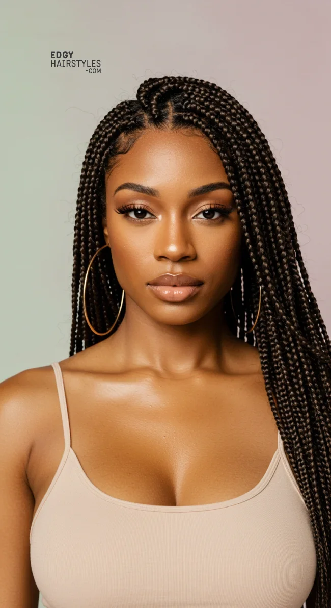 5. Jumbo Goddess Braids | 10 Goddess Braid Looks For A Full And Textured Style
