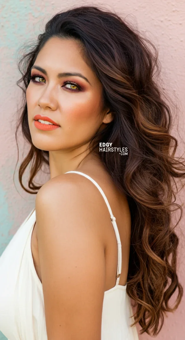 7. Traditional Loose Waves | 8 Unique Latina Hairstyles That Radiate Confidence