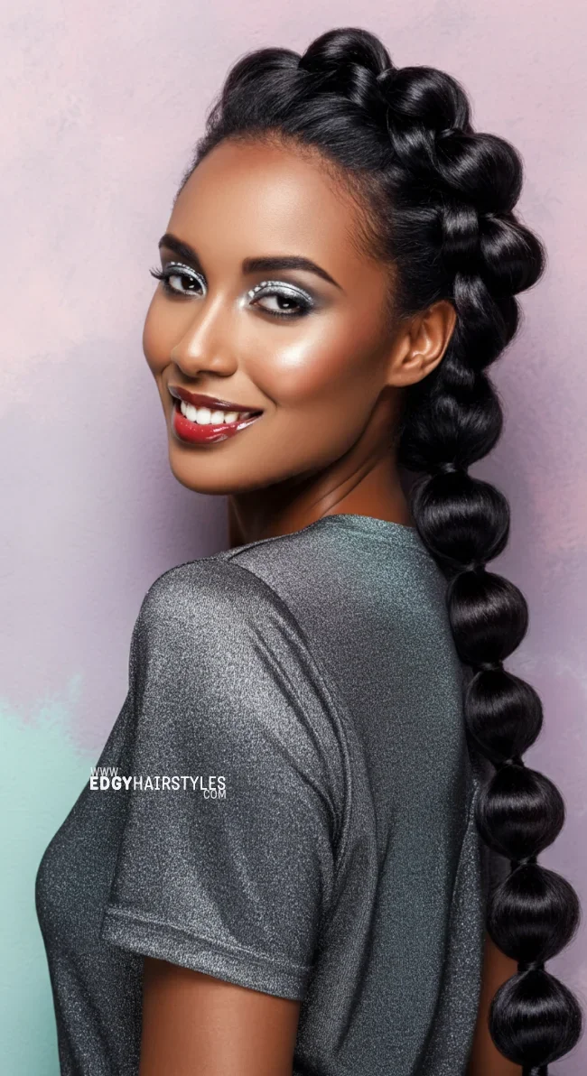 10. Bubble Braid | 10 Easy Braided Hairstyles Anyone Can Master