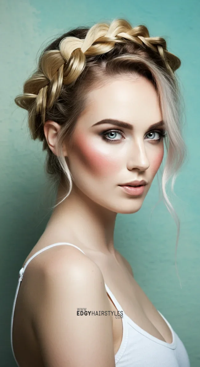 7. Halo Braid | 10 Easy Braided Hairstyles Anyone Can Master