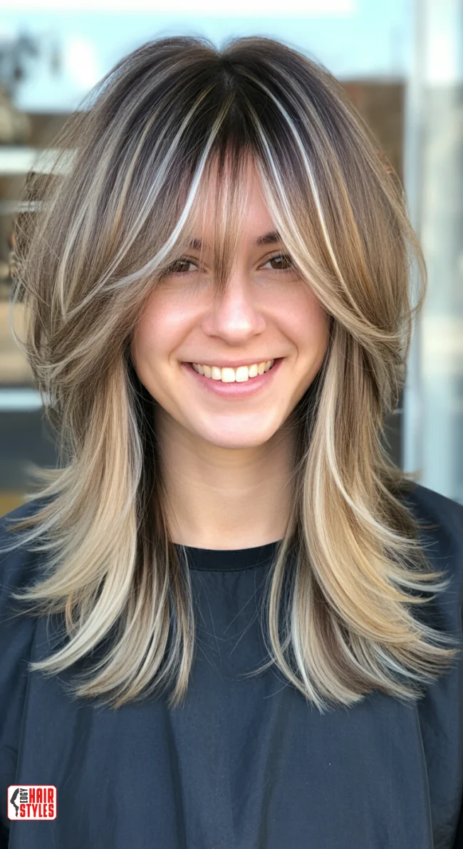 4. Long Shag with Curtain Bangs | Effortless Elegance: Shag Hairstyles For A Trendy And Timeless Look