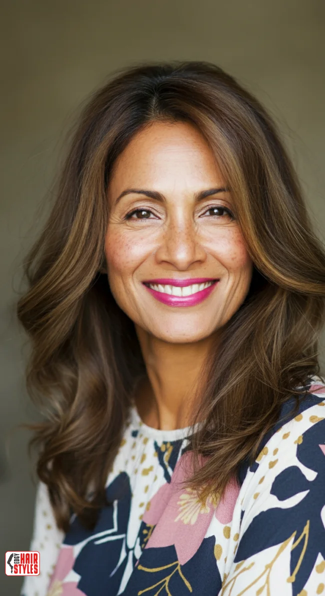 1. Soft Layered Waves | 10 Long Hairstyles For Women Over 50