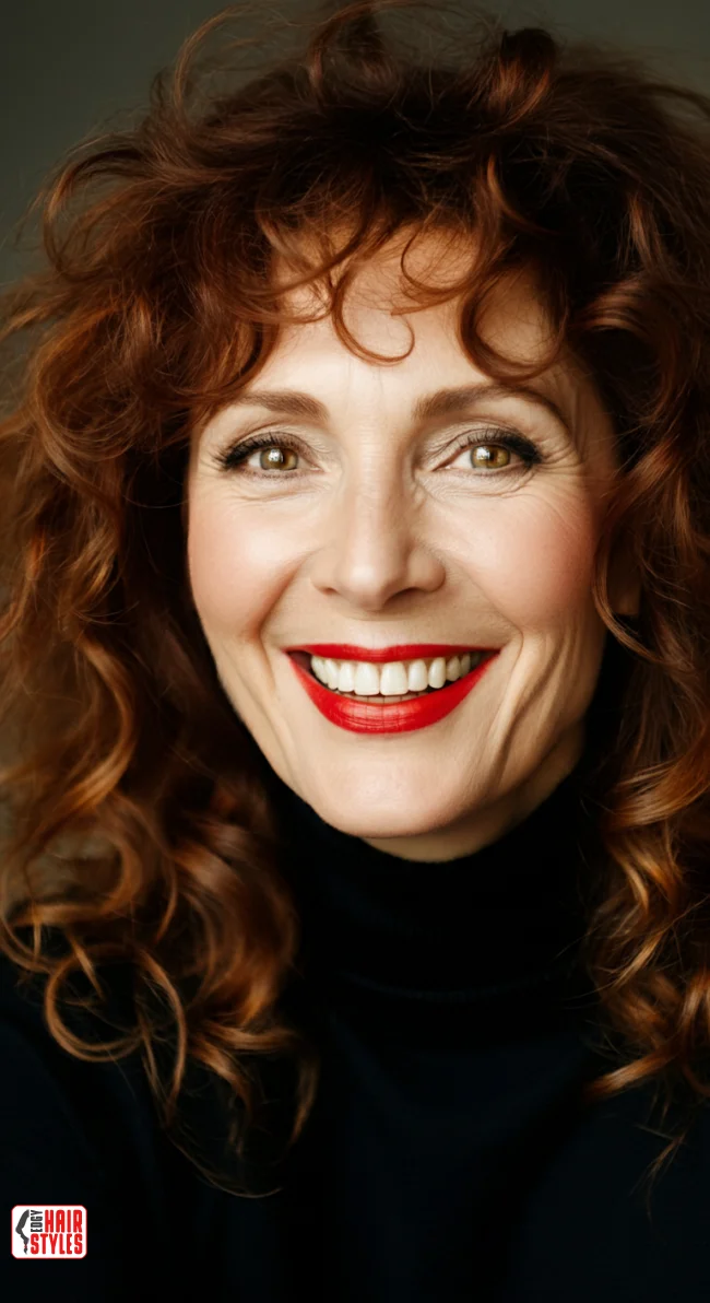 4. Romantic Curly Layers | 10 Long Hairstyles For Women Over 50