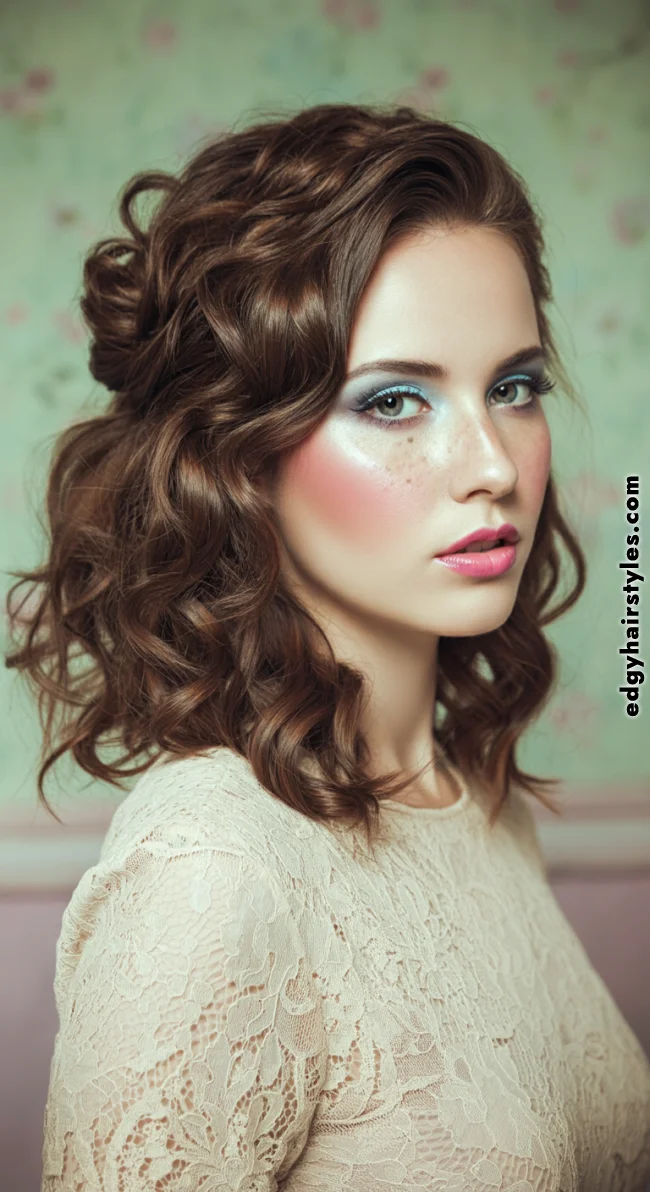 6. Half-Up, Half-Down | Hairstyles For Valentine’s Day: Flirty Styles And Romance