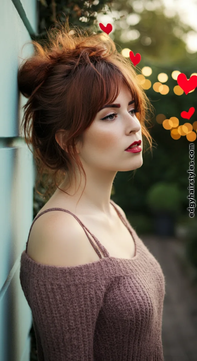 3. Messy Low Bun | Hairstyles For Valentine’s Day: Flirty Styles And Romance